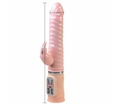Baile Heat Fire Bunny Advanced Intimate Device 27cm Pink Silicone