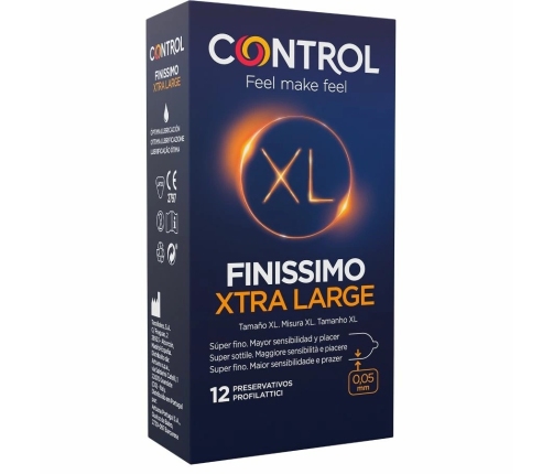 Control Finissimo XL 12-Pack Ultra-Thin Latex Protection 57mm