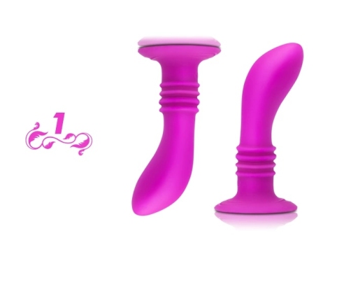 Pretty Love Booty Passion Silicone Plug 10 Vibration Modes Black 12cm