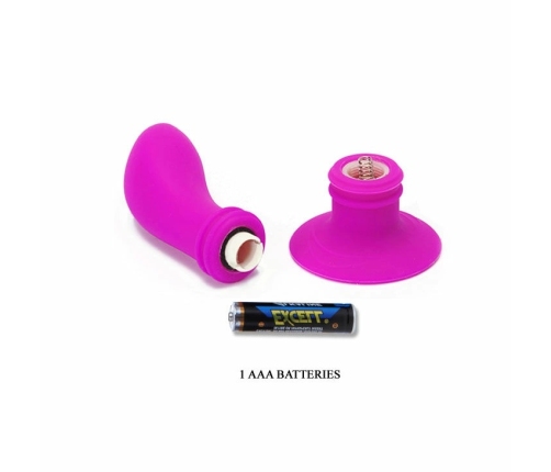 Pretty Love Booty Passion Silicone Plug 10 Vibration Modes Black 12cm