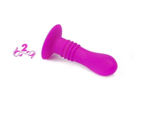 Pretty Love Booty Passion Silicone Plug 10 Vibration Modes Black 12cm