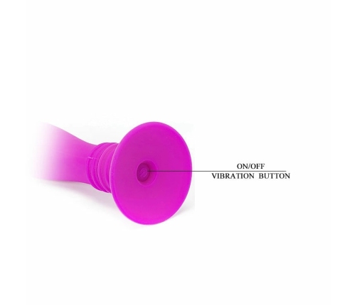 Pretty Love Booty Passion Silicone Plug 10 Vibration Modes Black 12cm