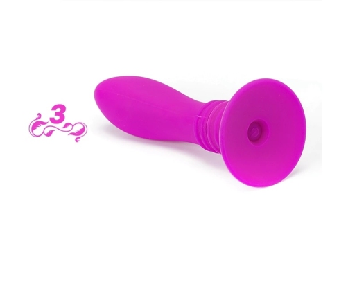 Pretty Love Booty Passion Silicone Plug 10 Vibration Modes Black 12cm