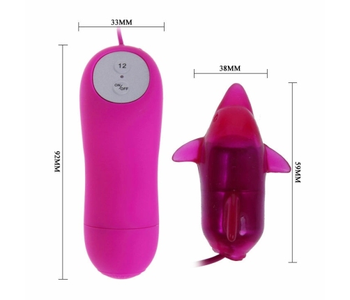 Baile Cute Secret Dolphin Intimate Device 12-Mode Lilac ABS/TPR