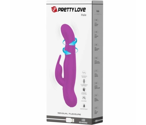 Pretty Love Hale Lilac Rotator - 30 Vibration & 7 Rotation Modes, 23.1 cm