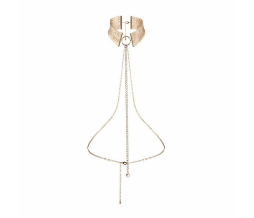 Bijoux Indiscrets Desir Metallique Gold Adjustable Mesh Necklace Belt