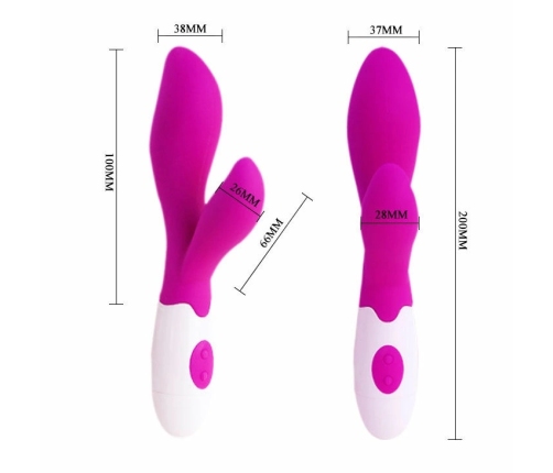 Pretty Love Newman Dual-Action Intimate Massager Lilac 20cm