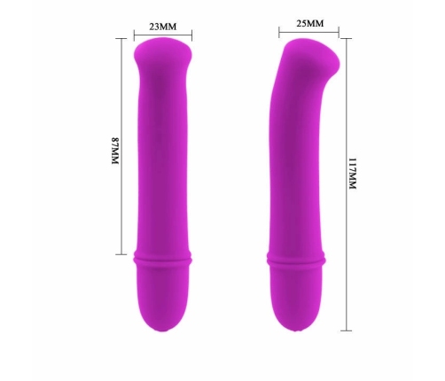 Pretty Love Flirtation Antony Lilac Mini Massager 10-Mode Silicone 12.5cm