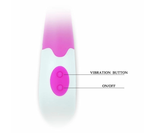 Pretty Love Flirtation Bishop Intimate Massager Lilac-White 18cm Silicone
