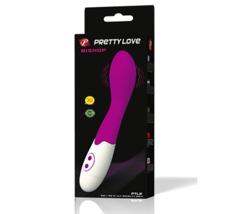 Pretty Love Flirtation Bishop Intimate Massager Lilac-White 18cm Silicone