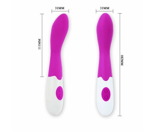 Pretty Love Flirtation Bishop Intimate Massager Lilac-White 18cm Silicone