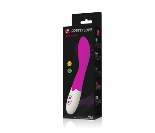 Pretty Love Flirtation Bishop Intimate Massager Lilac-White 18cm Silicone