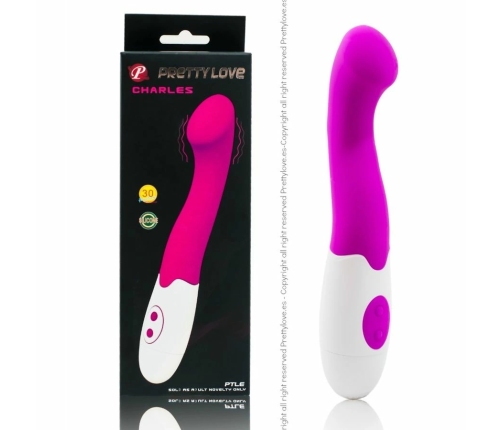 Pretty Love Charles Intimate Massager 30 Modes Lilac-White 18cm