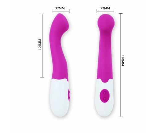 Pretty Love Charles Intimate Massager 30 Modes Lilac-White 18cm