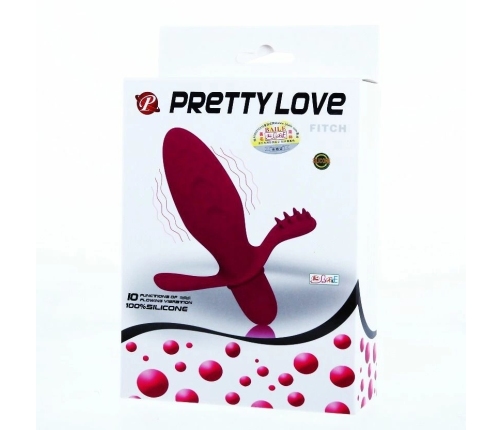 Pretty Love Flirtation Fitch Intimate Silicone Vibrator 10 Modes Pink 11cm