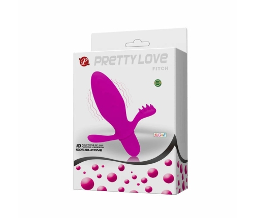 Pretty Love Flirtation Fitch Intimate Silicone Vibrator 10 Modes Pink 11cm
