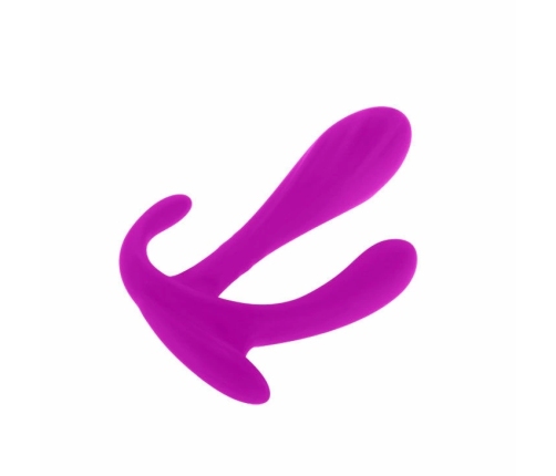 Pretty Love Edgar Intimate Double Stimulator Silicone 11cm Purple