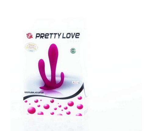 Pretty Love Edgar Intimate Double Stimulator Silicone 11cm Purple