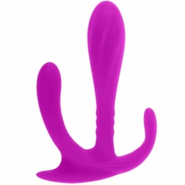 Pretty Love Edgar Intimate Double Stimulator Silicone 11cm Purple