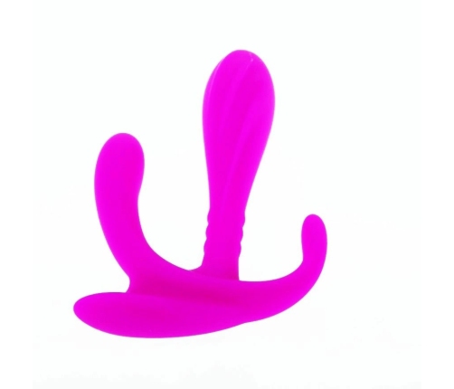 Pretty Love Edgar Intimate Double Stimulator Silicone 11cm Purple