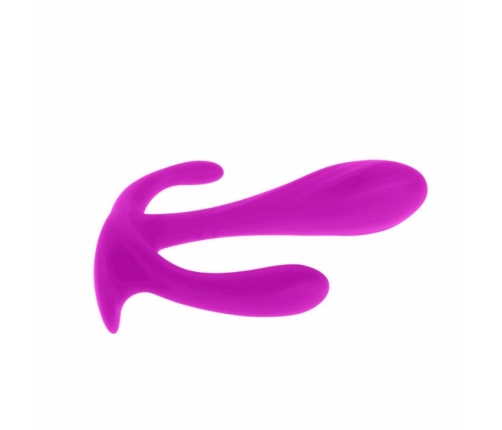 Pretty Love Edgar Intimate Double Stimulator Silicone 11cm Purple