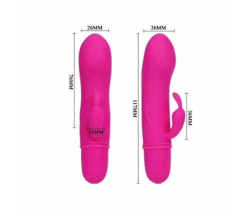 Pretty Love Caesar Lilac Intimate Massager with Dual Stimulation, 12.7 cm