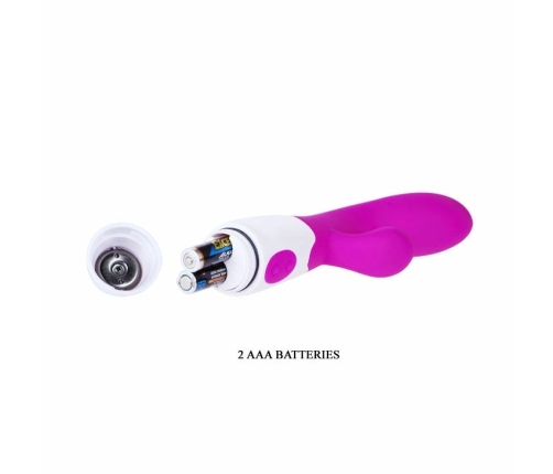 Pretty Love Alvis Dual Motor Vibrator Lilac/White 20 cm Ergonomic Design