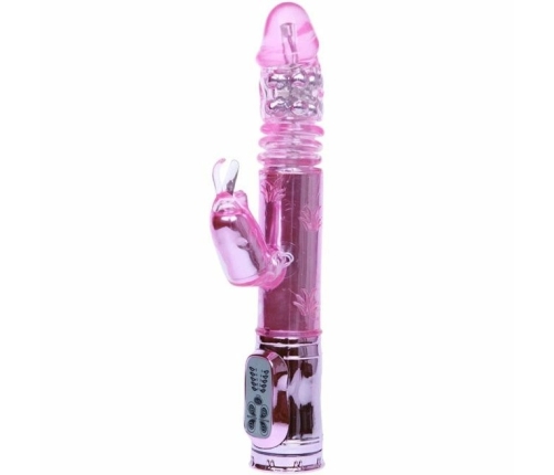 Baile Throbbing Bunny Pink Rotating Intimate Machine USB 29cm