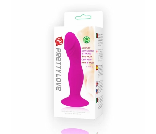 Pretty Love Booty Passion Silicone Plug with Suction Base, 16.5 cm