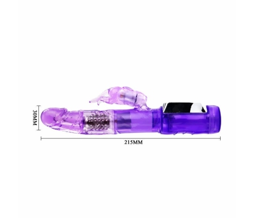 Baile US Rabbit Passion Baron Multi-Function Intimate Machine 23cm Purple