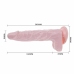 Baile Super Vibro Dong V Intimate Machine with Suction, 20.5 cm, Beige