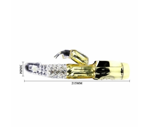 Baile US Rabbit Gold Prince Intimate Rotating Device, Gold, 23 cm