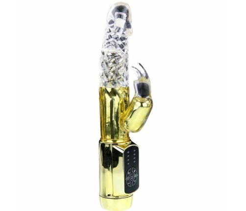 Baile US Rabbit Gold Prince Intimate Rotating Device, Gold, 23 cm