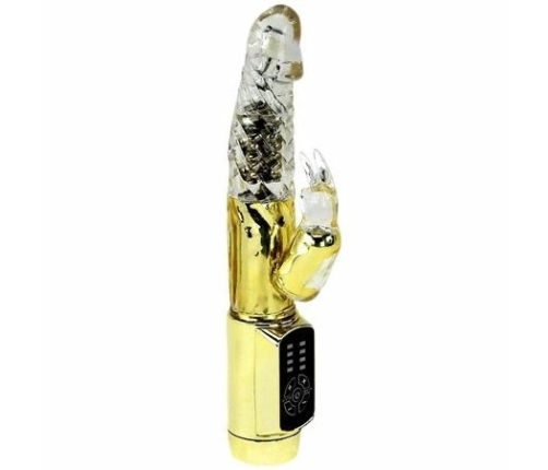 Baile US Rabbit Gold Prince Intimate Rotating Device, Gold, 23 cm
