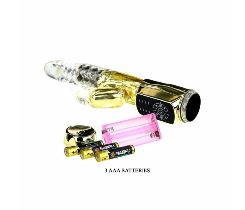 Baile US Rabbit Gold Prince Intimate Rotating Device, Gold, 23 cm