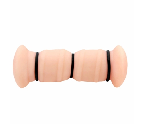 CRAZY BULL Emma Dual-Channel Intimate Device, Vibration, Natural, Large