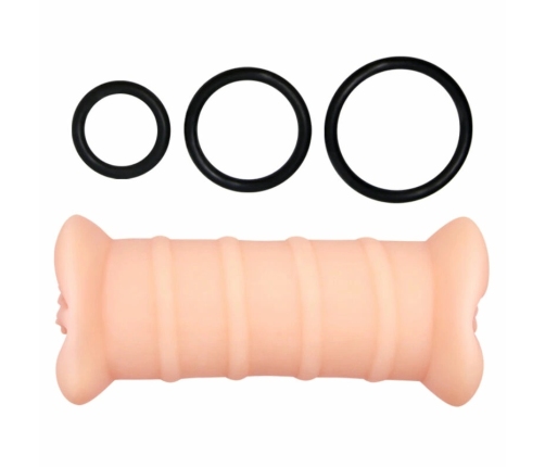 CRAZY BULL Emma Dual-Channel Intimate Device, Vibration, Natural, Large