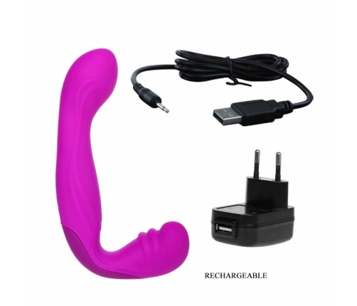 Pretty Love Beau Intimate Dual-Ended Harness Lilac Rechargeable Silicone