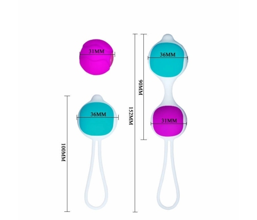 Pretty Love Flirtation Deluxe Kegel Ball Set Silicone 30g/40g Pink