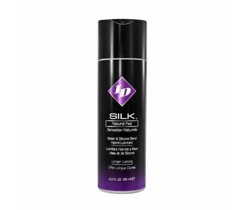 ID Lubricants Silk Hybrid Silicone-Water Lubricant 65ml Natural Feel