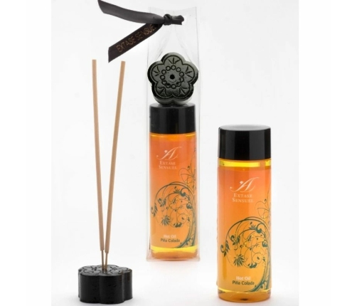 Extase Sensuel Pina Colada Warming Massage Oil 100ml - Unisex, Airless Pump