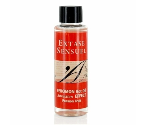 Extase Sensual Massage Oil Heat Effect Passion Fruit 100ml with Pheromones