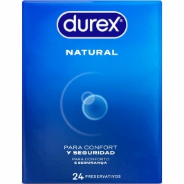 Durex Natural Plus Easy-On Condoms 24-Pack, Anatomical Shape, Zeus Scent