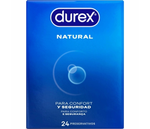 Durex Natural Plus Easy-On Condoms 24-Pack, Anatomical Shape, Zeus Scent