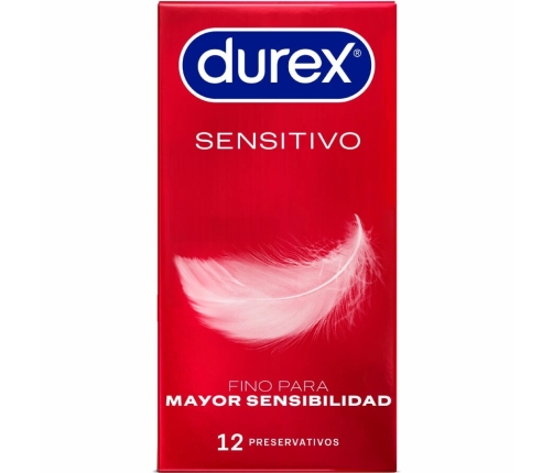 Durex Soft & Sensitive 12-Pack Anatomical Thin Latex Condoms 56mm