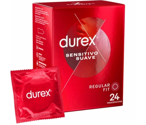 Durex Soft & Sensitive 24-Pack - Anatomical Thin Latex System