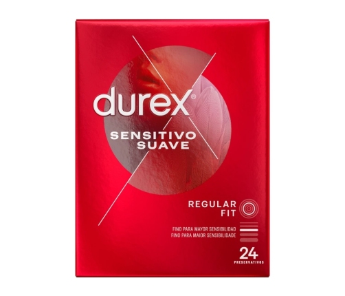 Durex Soft & Sensitive 24-Pack - Anatomical Thin Latex System