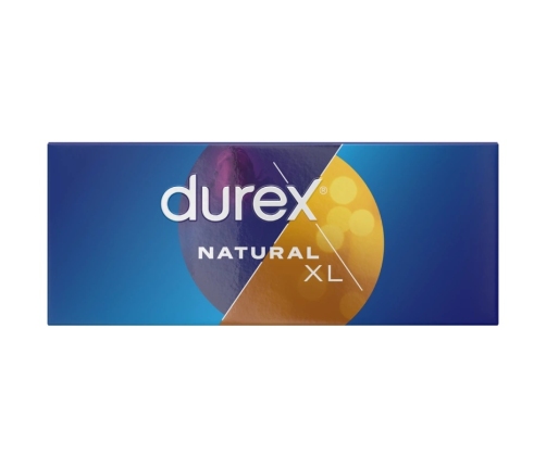 Durex Natural XL 56mm Extra Large 144-Pack - Comfort Fit Condoms