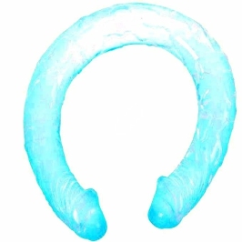 Baile Double Dong Blue 44.5 cm Flexible Dual-Ended Intimate Model
