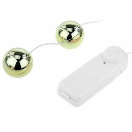Baile Golden Vibrating Kegel Balls with Wired Remote, 3.2 cm, Gold Baile Golden Vibrating Kegel Balls with Wired Remote, 3.2 cm, Gold